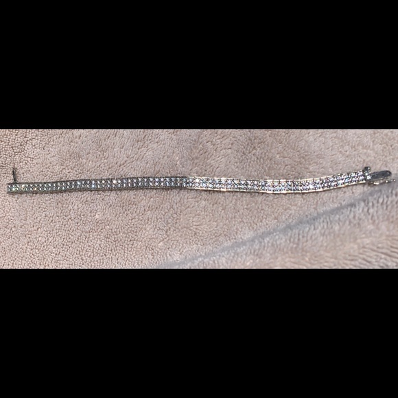 14K White Gold Diamond Tennis Bracelet 8.00ctw 170-178  14 kt white gold, diamond tennis bracelet